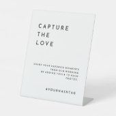 ホワモダン結婚イのハッシュタグ 台座サイン (正面)