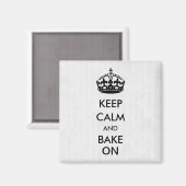 ホワ保イトクラフト紙で落ち着いて焼く マグネット (正面/裏面)