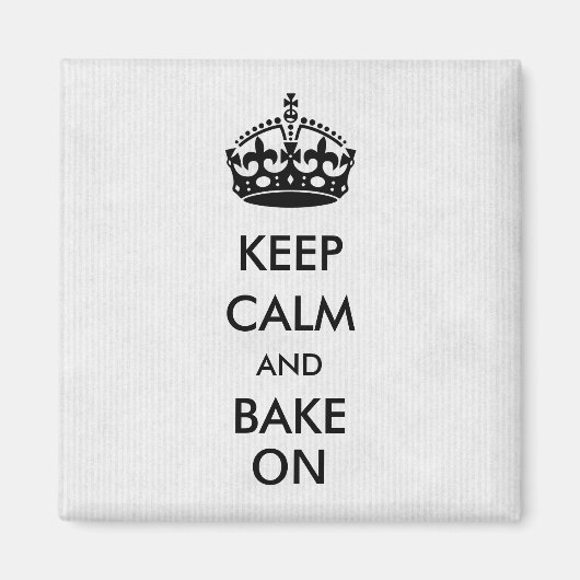 ホワ保イトクラフト紙で落ち着いて焼く マグネット (正面)