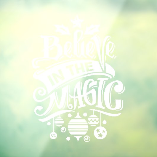 ホワ信じイトクリスマス魔法で ウィンドウサイン (シート3)