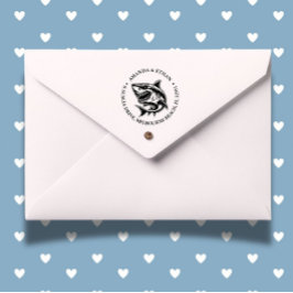 ホワ怒イトシャークテーマ セルフインキングスタンプ