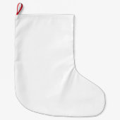 ホワ無地のイトユニバーサルゲストクリスマスストッキング ラージクリスマスストッキング (正面)