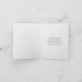 ホワ白熱［赤熱］光を放つイトデイジー悔やみや弔慰感謝してい サンキューカード (内部)