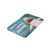 ホワ素晴らしイシャークおもしろいジョームプンパーソナライズされた バスマット (アングル)