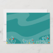 ホワ素晴らしイトクリスマスシャークフラットカード カード (裏面)