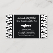 ホワ素晴らしイトシャークキャプテンスキューバ魚釣りボート 名刺 (正面)