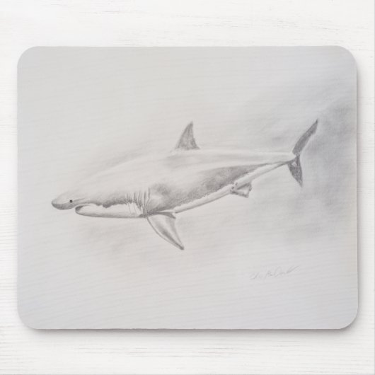 ホワ素晴らしイトシャークスケッチ マウスパッド (正面)