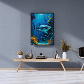 ホワ素晴らしイトシャーク海絵を描ズ鮮やか フォトプリント
