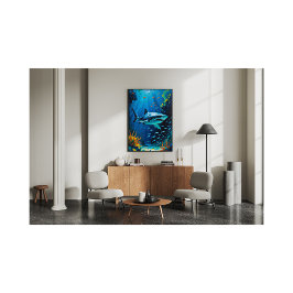 ホワ素晴らしイトシャーク海絵を描ズ鮮やか フォトプリント