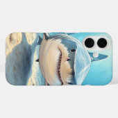 ホワ素晴らしイトシャーク海iPhone 16ケース Case-Mate iPhoneケース (裏面 (横))