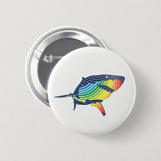 ホワ素晴らしイトシャーク 缶バッジ (正面&裏面)