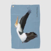 ホワ素晴らしイトペリカンゴルフタオル ゴルフタオル (正面)