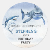 ホワ素晴らしイト誕生日お願い ラウンドシール (正面)