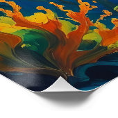 ホワ素晴らしイ海絵を描の写真鮮やかPr ポスター (コーナー)