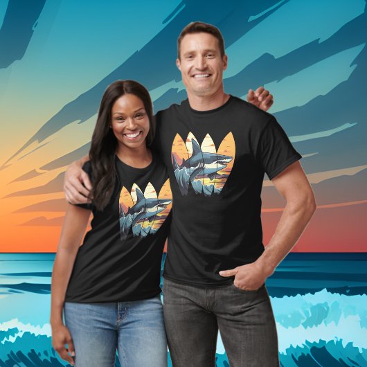 ホワ素晴らしメのサーフボード Tシャツ