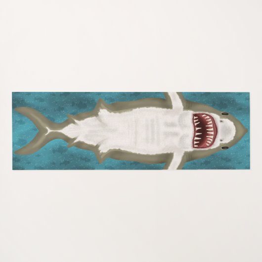 ホワ素晴らしメ攻撃おもしろい魚ノベルティ海 ヨガマット (裏面(横))
