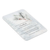 ホワ素朴イトウィンターパインブライダルシャワー マグネット (右側)