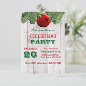 ホワ素朴イトウッドアンドパインブランチホリデイ 招待状 (スタンド正面)