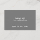 ホワ素朴イトウッドエクエストリアンホースファリアサービス 名刺 (裏面)