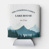 ホワ素朴イトウッドカスタムファミリーネームレイクハウス 缶クーラー (裏面)