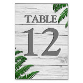 ホワ素朴イトウッドタイポグラフィ緑 テーブルナンバー (正面)