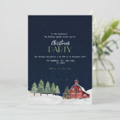 ホワ素朴イトクリスマスバーン招待状 招待状 (スタンド正面)