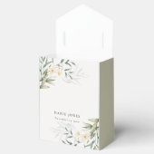 ホワ素朴イトグリーンフローラバンチブライダルシャワー フェイバーボックス (オープン)