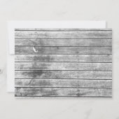 ホワ素朴イトシャンパンフラワーズ引っ越し祝いパーティーパーティー 招待状 (裏面)