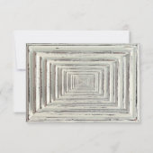 ホワ素朴イトフレーム&チョーク結婚ボード 出欠カード (裏面)