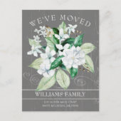 ホワ素朴イトマグノリア水色フローラ移動 案内ポストカード (正面)