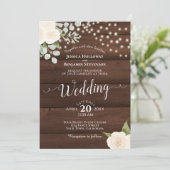 ホワ素朴イトローズ&ライトオンバーンウッド結婚ズ 招待状 (スタンド正面)