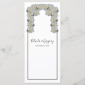 ホワ素朴イト結婚ローズ メニュー (裏面)