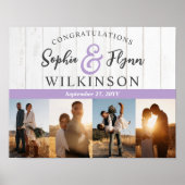 ホワ素朴イト・バ結婚ン・ウッドの新婚4-Photo ポスター (正面)