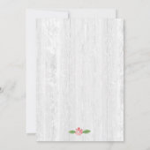 ホワ素朴ートウッドディアアントラーリタイアメントパーティー 招待状 (裏面)