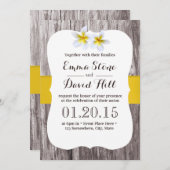 ホワ素朴ートフランギパニフラワービーチ結婚式 招待状 (正面/裏面)