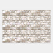 ホワ絵を描イク素朴ラフシンプルトエレガントクリスマス ラッピングペーパーシート (正面2)