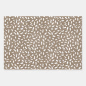 ホワ絵を描イク素朴ラフシンプルトエレガントクリスマス ラッピングペーパーシート (正面)