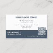 ホワ絵を描イロ絵を描ーサービスブルーストリップ 名刺 (裏面)