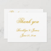 ホワ航海のイト結婚の感謝はがき ポストカード (正面/裏面)