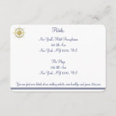ホワ航海のイ結婚の宿泊カード エンクロージャーカード (裏面)