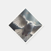 ホワ飛んでいるイト平和鳩 スタンダードカクテルナプキン (角)