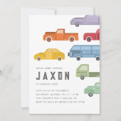 ホンクビープVroomキッズカーバースデーパーティー 招待状 (正面)