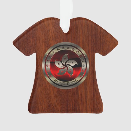ホンコンシールインレイオンマホガニープリント オーナメント (正面)