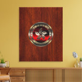 ホンコンシールオンマホガニープリント キャンバスプリント (インサイチュ (リビング))