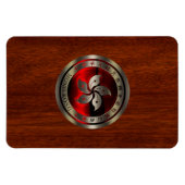 ホンコンシールオンマホガニープリント マグネット (横)