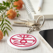 ホンコンチュンチャウラッキーバンラウンドキーチェーン キーホルダー (側面)