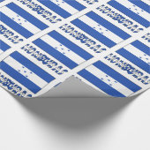 ホンジュラスとホンジュラス国旗 ラッピングペーパー (角)