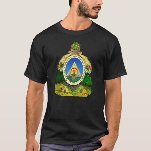 ホンジュラスの国章 Tシャツ (正面)