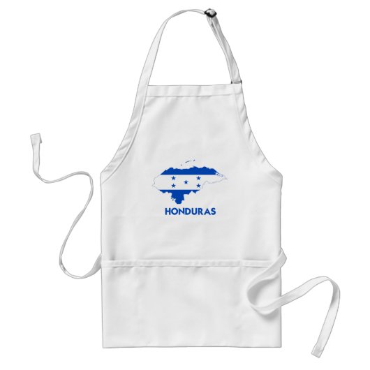 ホンジュラスの地図 スタンダードエプロン (正面)