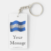 ホンジュラスの振る旗 キーホルダー (裏面)